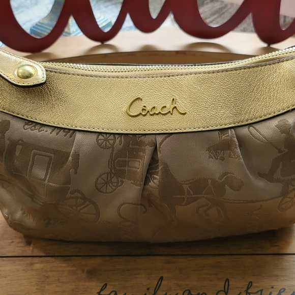 🏖️ Coach Caryall Horse Carriage Jacquard Mini Hobo Bag - Picture 5 of 16